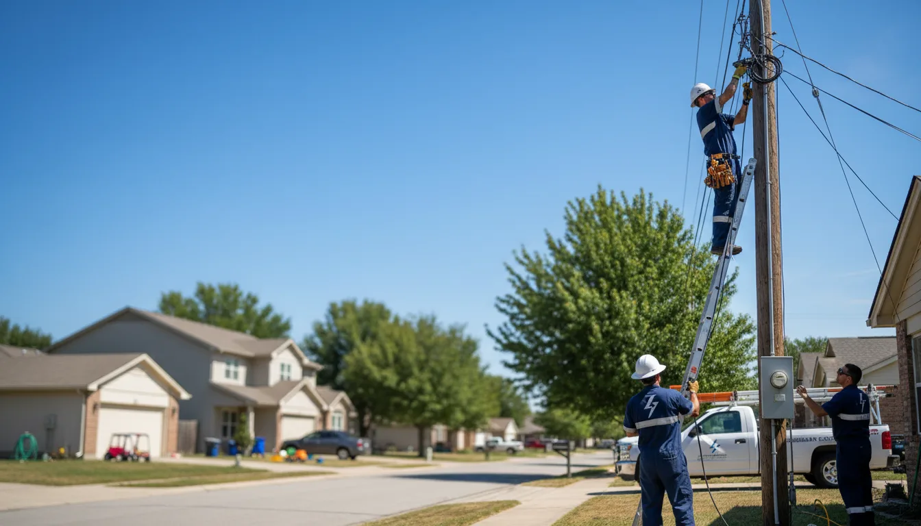 Residential electrician providing installation services in Bethany, LA
